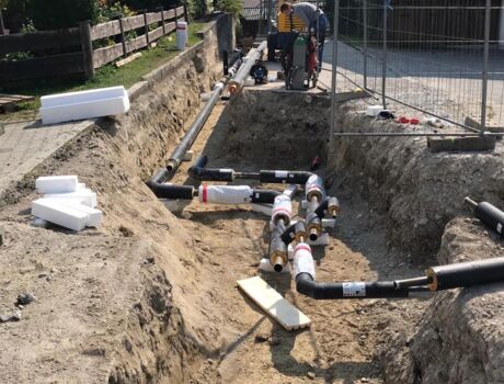 Leitungsverlegung in Reichersbeuern